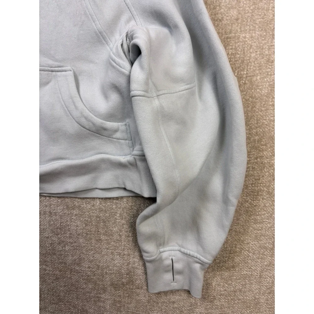 Lululemon Scuba Oversized Half Zip Hoodie Light Blue XS/S Pullover Sweatshirt